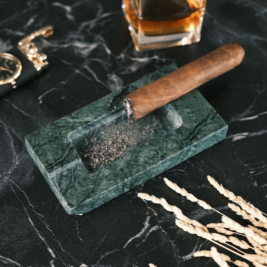 Marble Cigar Ashtray, Marble Cigarette Ashtray, Cigar Accessories - Etsy