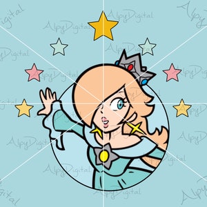 Princess Rosalina Star Png,Princess Rosalina Star Svg,Princess Peach Svg,Princess Png,Super Marıo World Png Svg,Mario Princess Trio Svg