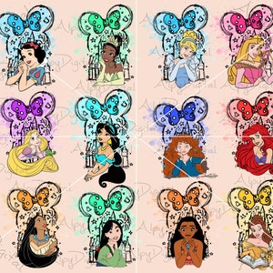 Princess Family Vacation 12 Png,Bundle Princess Png,Princess Squad Png,Magical Kingdom Png,Vacay Mode Png, Files For Sublimation