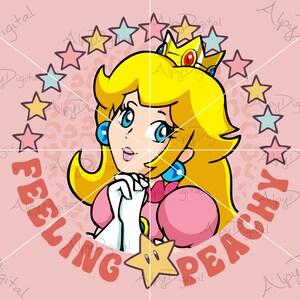 Princess Peach Feeling Png, Princess Peach Feeling Svg, Princess Peach Svg, Princess Png, Super Mario World Png,Princess Peach Star Png,