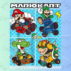 Mario Kart Mario Luigi Yoshi Bowser Png,Super Mario Character Png,Super Mario Bros Png,Super Mario World Svg,Super Marıo