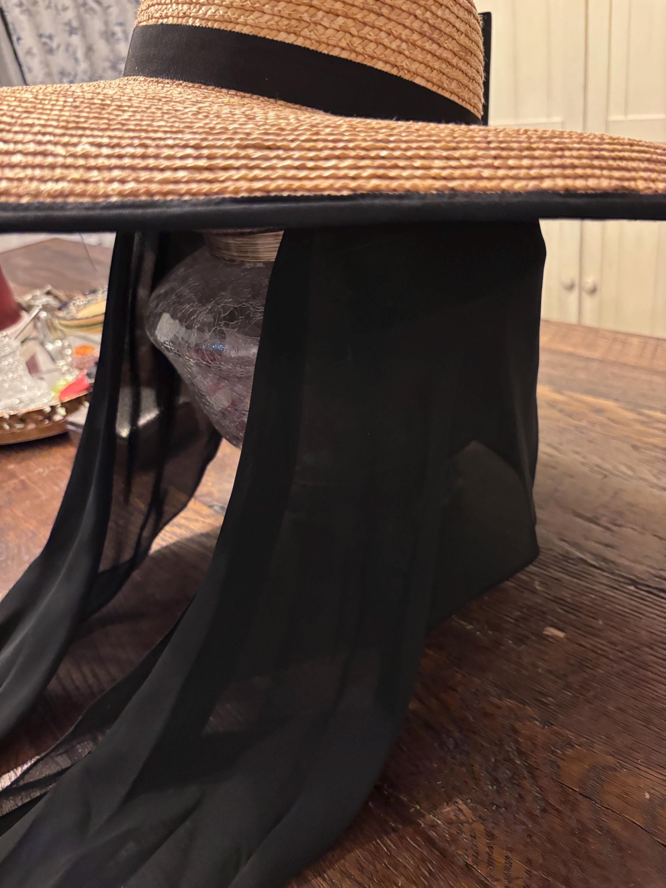 Vintage  KOKIN STRAW HAT WIDE BRIM BOHO CHIC KOKIN Multicolor Hats for Women for sale | eBay main image 2