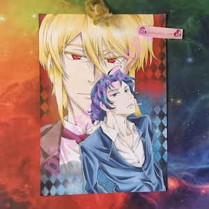 Moriaty the Patriot en Sherlock Holmes Fanart / Artprint / PRINT A4 of A5, anime tekening als print, anime print, anime poster