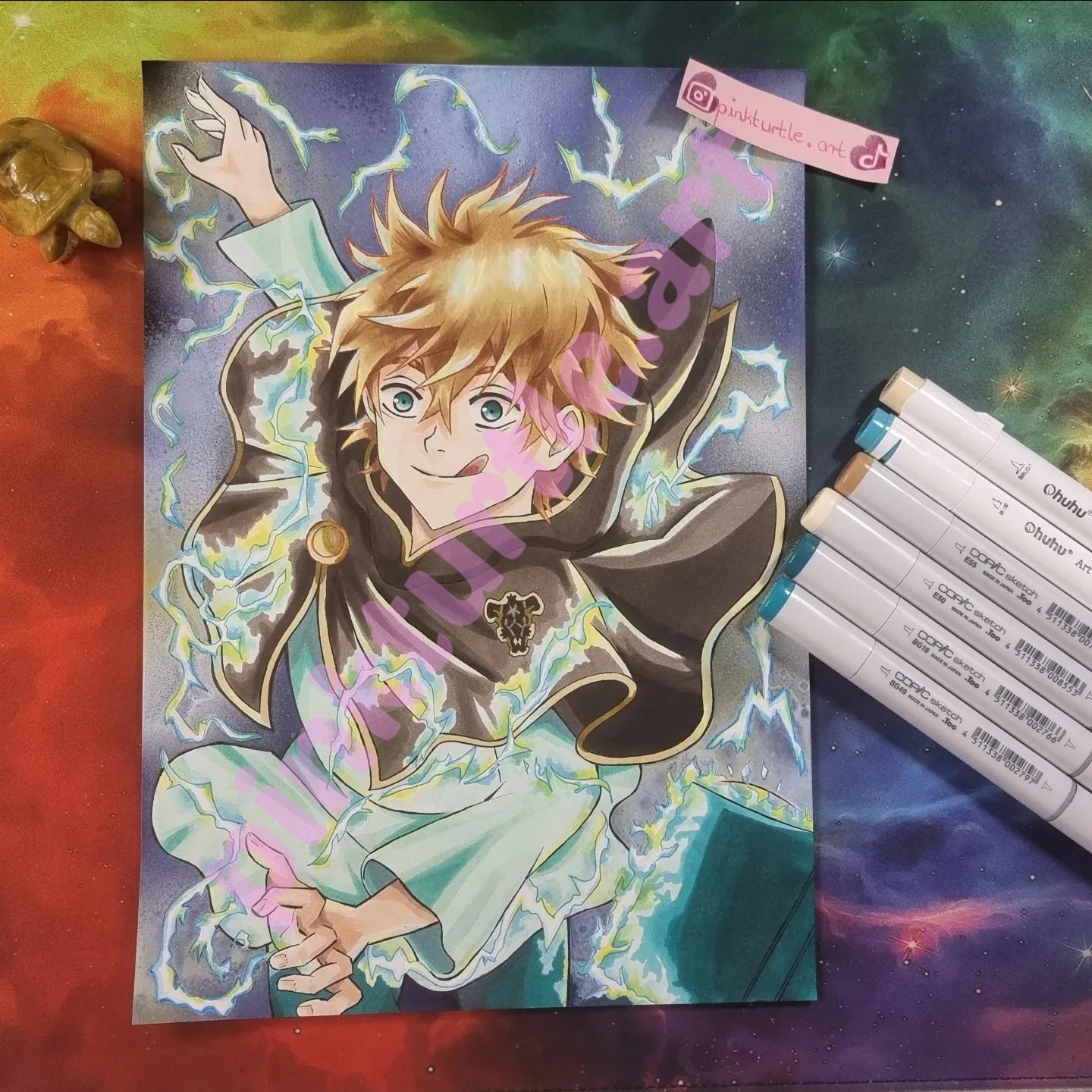 Black Clover Anime Greeting Cards for Sale