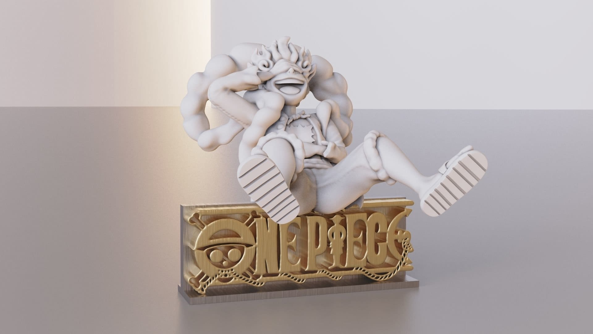 Luffy Wanted Poster-One Piece 3D model 3D printable