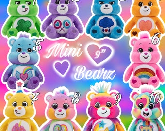 9” Mini Glitter Bearz Stash Jars