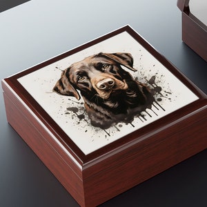 Labrador Retriever Art Print Gift and Jewelry Box