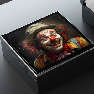 Henry&#39;s Ready! Clown Art Print Gift and Jewelry Box