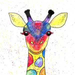 Watercolor Giraffe