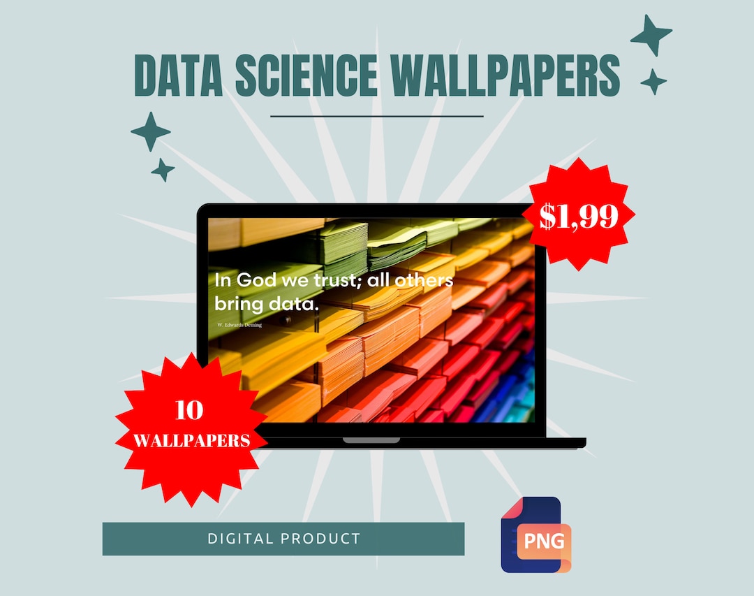 Data Science Wallpapers 10 Wallpaper - Etsy