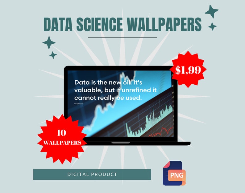 Data Science Wallpapers 10 Wallpaper - Etsy