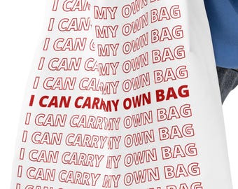Shopper - op hockeyroman geïnspireerde tas 'I Can Carry My Own Bag'