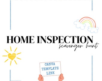 Home Inspection Scavenger Hunt (Canva Template Link)