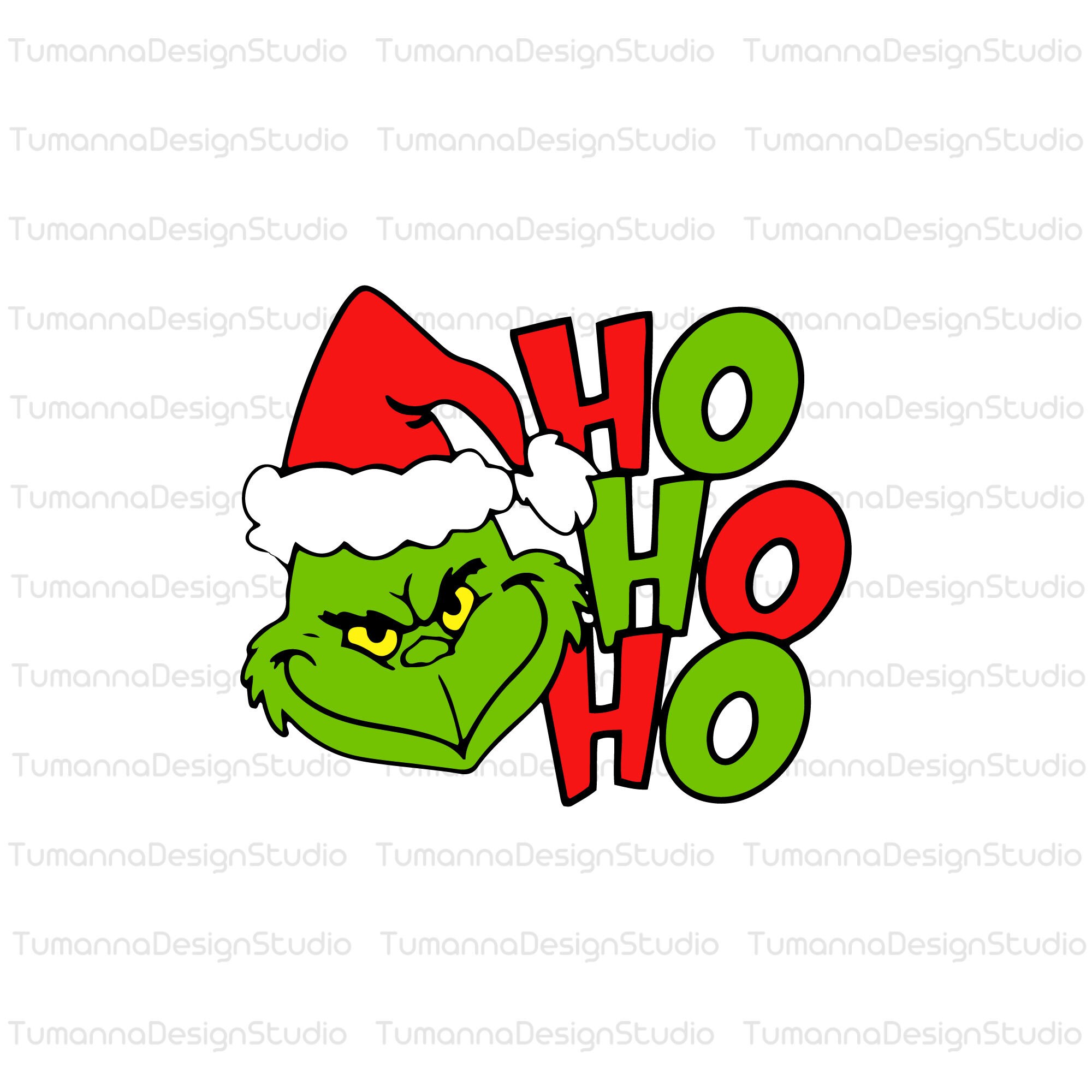 Ho Ho Ho The Grinch Iron On Transfer #5 - Divine Bovinity Design