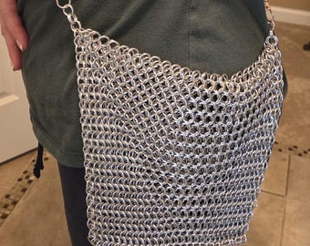 Chainmail open top handbag