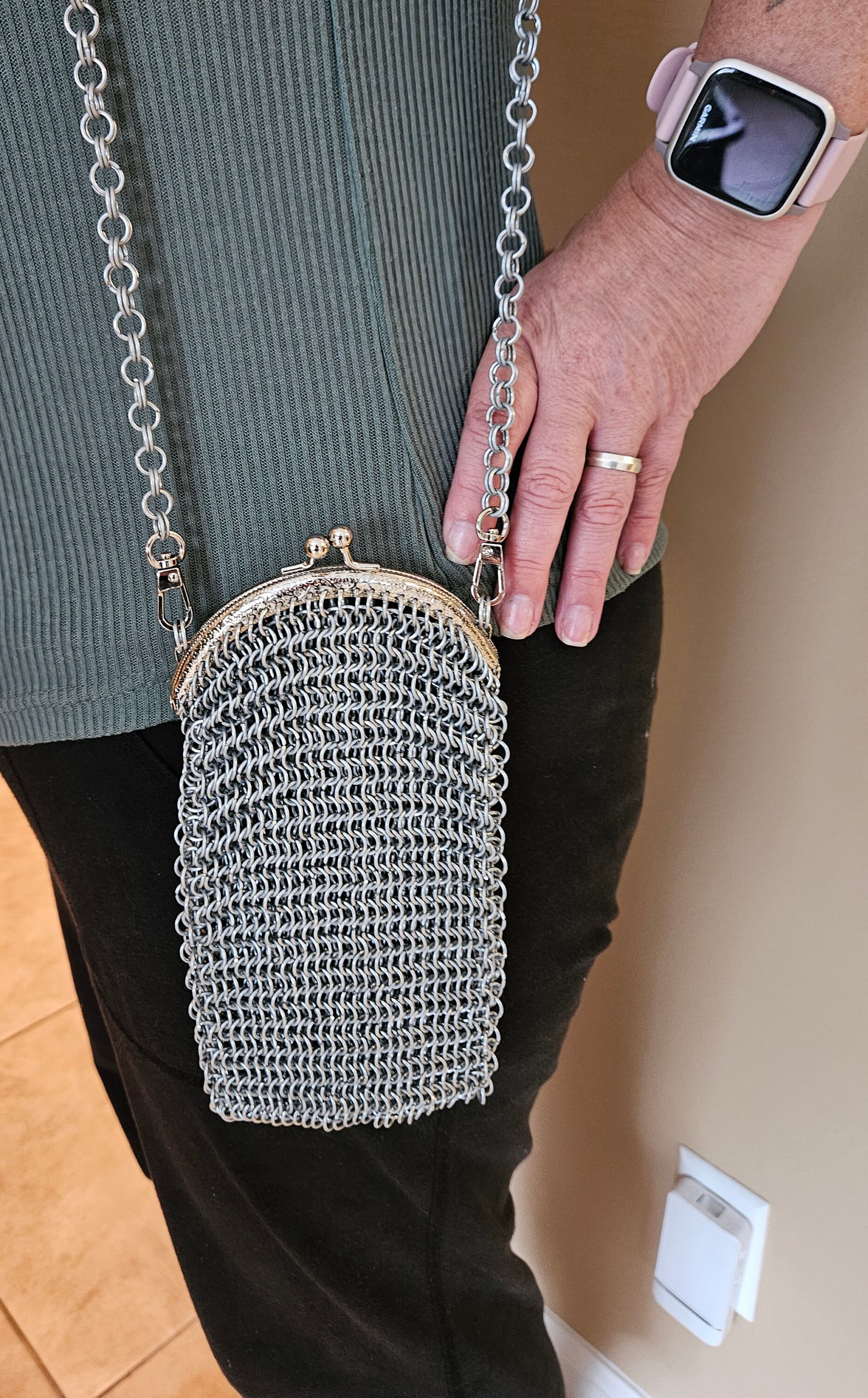 関税/送料込み【BELLGIO】ダイスペンダント&ロープチェーン Chainmail Purse - Etsy