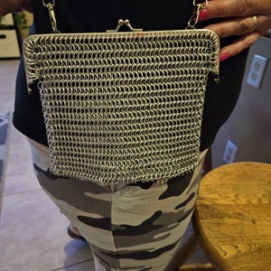 Chainmail clutch purse
