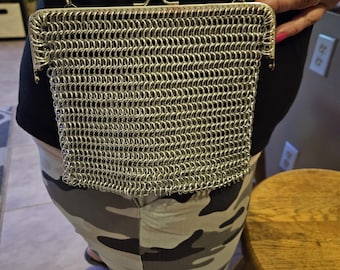 Chainmail clutch purse