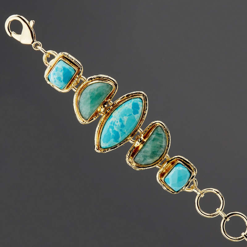 Brown Large Totem Stones Bracelet main image 0