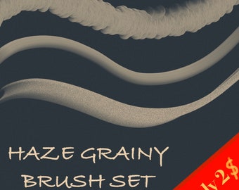 Haze Grainy 3D Brush Set for Procreate