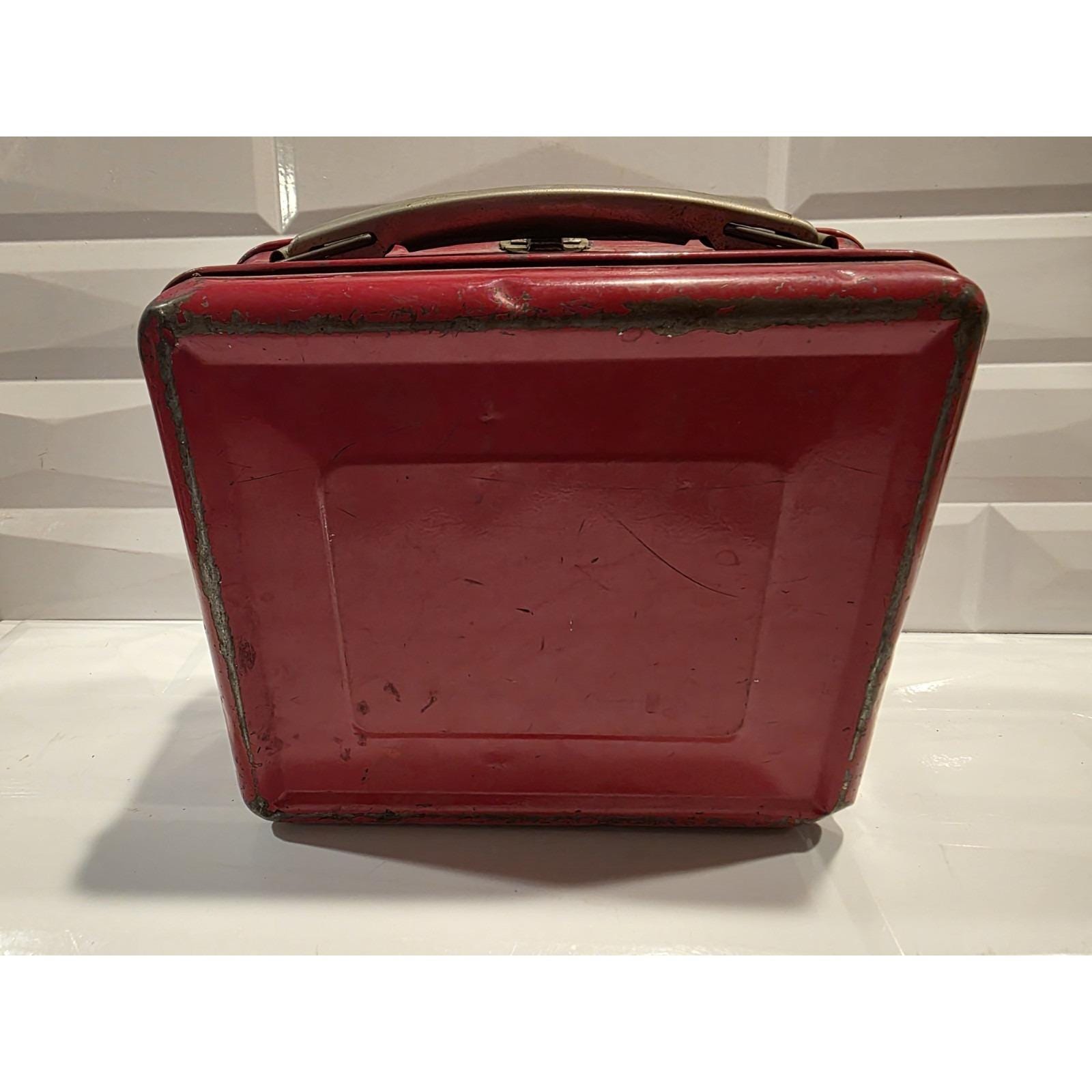 1954 Hopalong Cassidy Aladdin Lunchbox & Thermos Set – Red – Glass