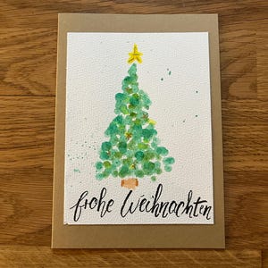 Greeting card Christmas tree