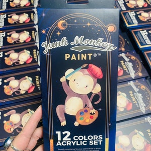 20 Pcs Acrylic Paint Set in Wooden Storage Box, US Edition Basic Acrylic Paint  Kit, Art Travellers Kit, Art Painting Starter Set Wooden 