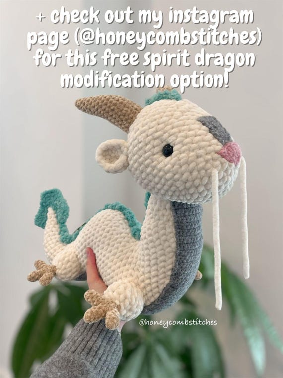 Sky Dragon Crochet Pattern PDF, Crochet Big Dragon PATTERN, Dragon