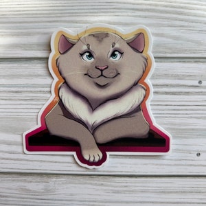 Cat Sticker | Vinyl Sticker | Cute Cat Sticker | Sticker for Laptop, Water Bottles, and more!