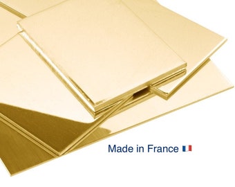 Bande d'or jaune 18 carats - 0,50 mm d'épaisseur - 1 cm de largueur, or jaune 18k 750, plaque or 18 carat, feuille d'or, fabrications bijoux