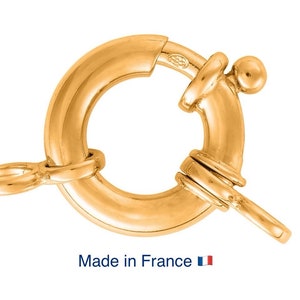 18 carat solid gold clasp, 18k gold sailor clasp, 18k real gold 750 gold, diameter 8/11/12/14/17mm, 18k necklace clasp, 18k gold clasp