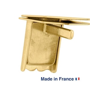 Fermoir bracelet en or massif 18 carats, Fermoir à cliquet en Or, fermoir de sécurité or jaune 18k Or 750, 7/8/9,1/10mm de longueur