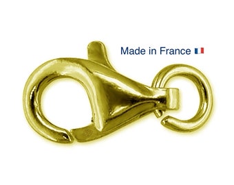 18k Gold Lobster Clasp, 8/9/11/13mm, 18k Gold Open End Ring, Jewelry Making, Handmade Jewelry, Bracelet Clasp