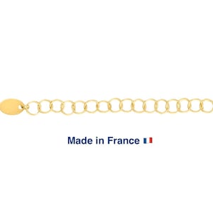 18k Solid Gold Necklace Chain Extender, 18k solid gold necklace Chain extension, Gold Tail Chain, 4.5 cm long, 18k 750 Yellow Gold
