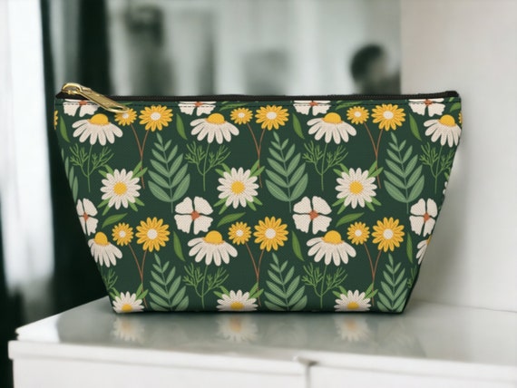 flower design travel toiletry bag PQ Swim Hanging Stay organized in style with the Dahlia Hanging Toiletry Bag Personalized Name and Birth Flower