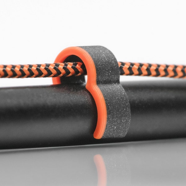 Kabelhalter für 15mm Rods Zubehör - (Schwarz + Orange) NEU