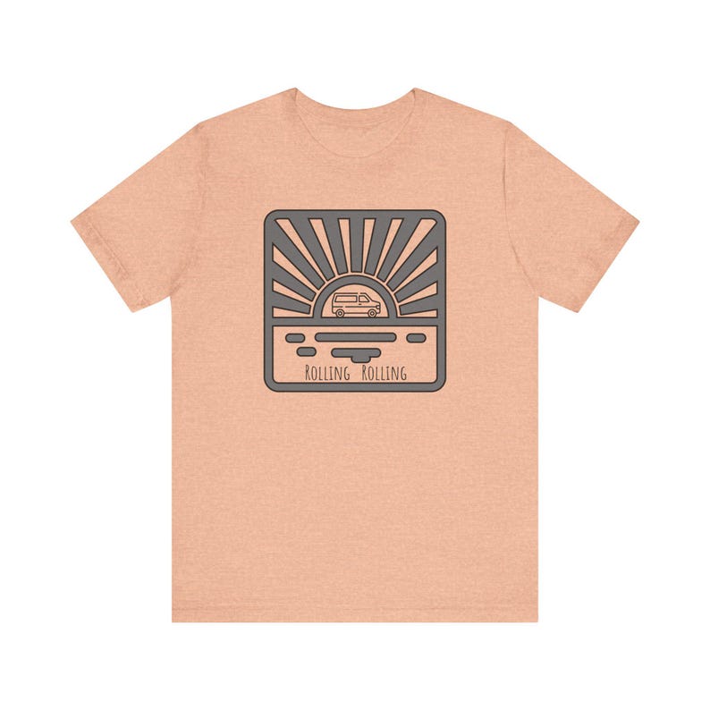Rolling Rolling Van, Van lovers, Nomad Shirt, Unisex Jersey Short Sleeve Tee image 7