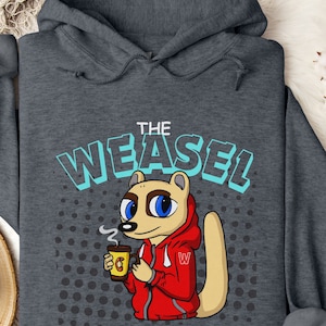 The Weasel Hooded Sweatshirt Unisex,Weasel Enthusiast,Nature Sweater,Cute Weasel Gift, Mustelid Sweatshirt, Weasel Gift, Weasel Lover,Weasel