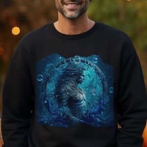Sternzeichen Wassermann Sweatshirt, Astrologie Kleidung, ästhetisches Sweatshirt, trendiges Sweatshirt, Astrologie, Sternzeichen, ihr Geschenk, sein Geschenk
