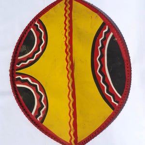 LARGE Authentic African Leather Shield Maasai