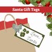 Printable Gift Tags From Santa Printable Santa Gift Tags - Etsy