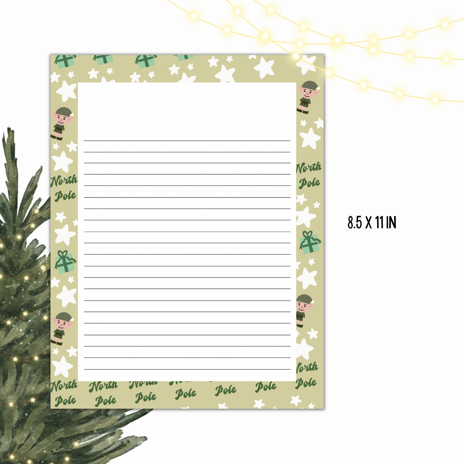 Printable Christmas Stationary Printable Letter From Santa Letter From ...