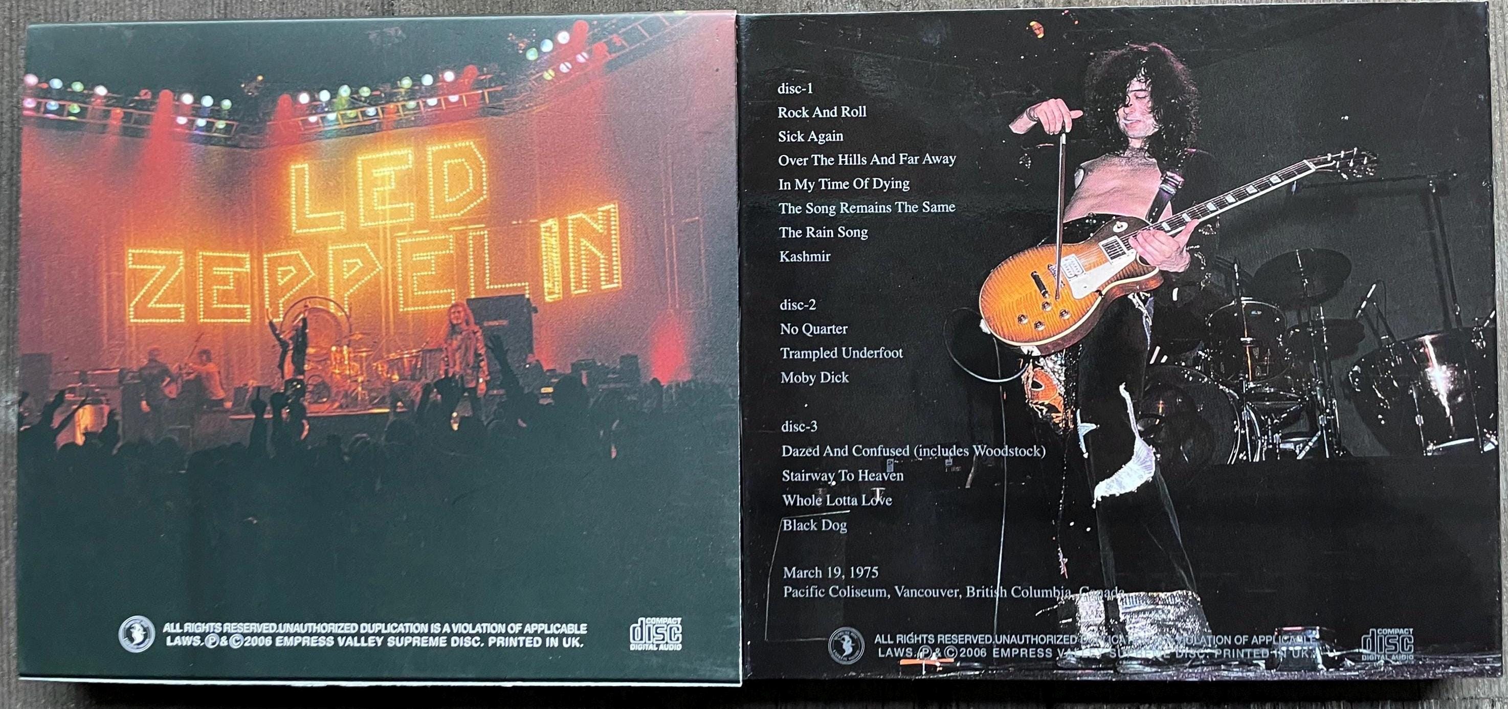 【EV初盤】LED ZEPPELIN SNOW JOBS 1975(3CD) Led Zeppelin – Snow Jobs – 5 x CD (Limited Edition