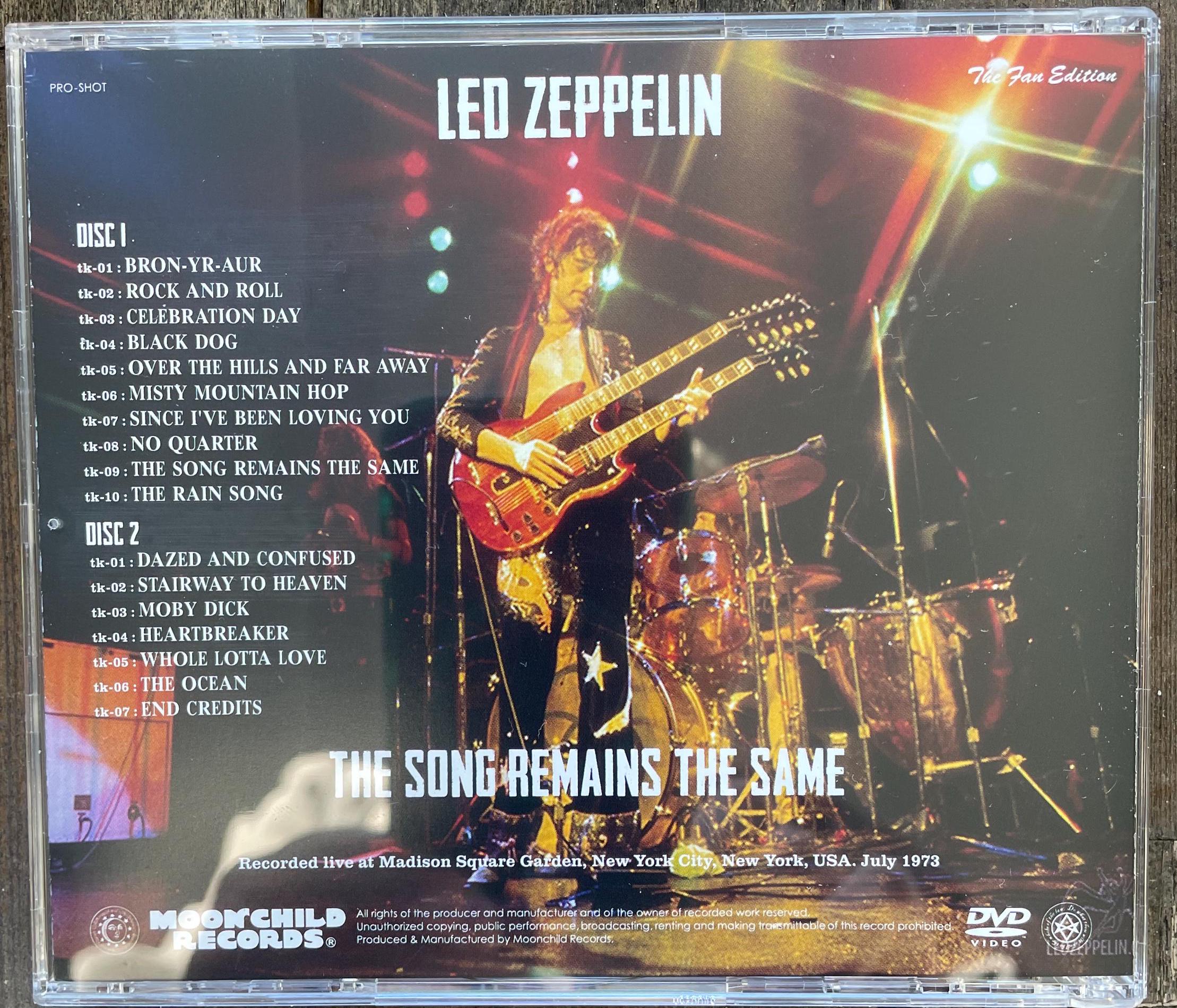 レッド・ツェッペリン 2DVD ザ・ソング・リメインズ・ザ・セイム