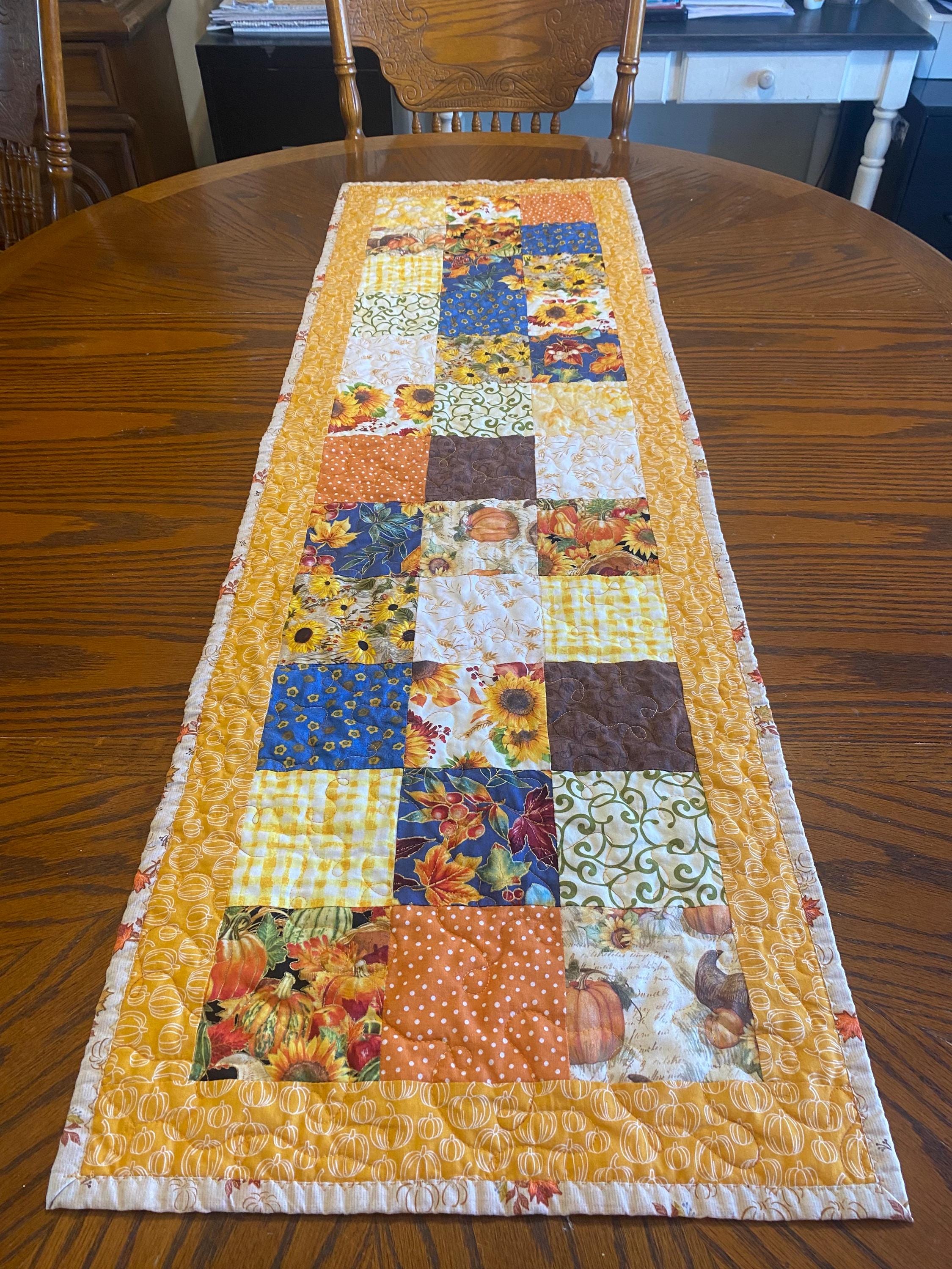 Halloween quilted table runner