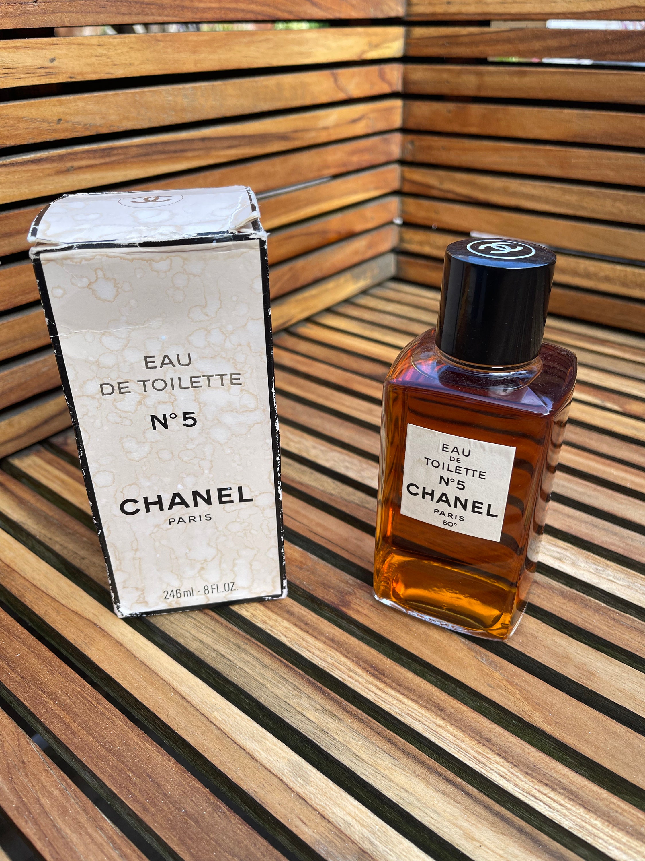 Vintage Chanel no 5 parfum 1/2 oz New York dist. size 8 extrait