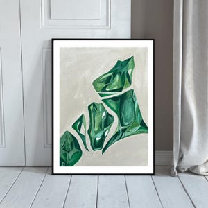 Grüne Farbe Kunstdruck, moderner Kunstdruck, farbenfrohes Wohndekor, zeitgenössisches Kunstwerk, abstrakte Kunst, 11x14 Print