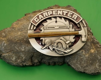 Belt buckle carpenter - Interchangeable belt buckle from carpenter tools