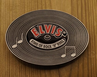Elvis Belt Buckle the King of Rock and Roll. - Etsy display picture 1