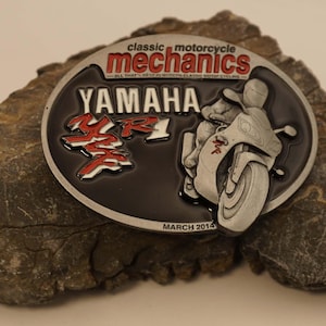 Belt buckle Classic motorcycle mechanics &quot;Yamaha&quot;